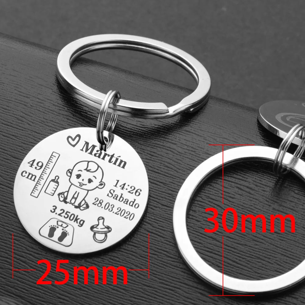Keychain  Name Birth Weight Height
