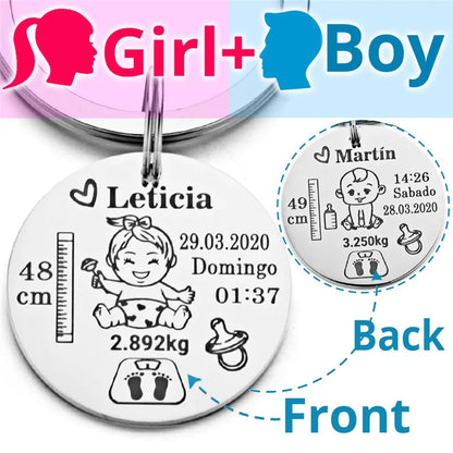 Keychain  Name Birth Weight Height