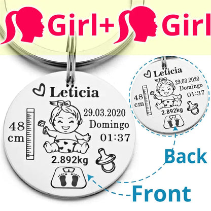 Keychain  Name Birth Weight Height