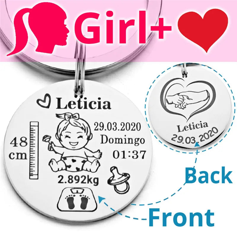 Keychain  Name Birth Weight Height