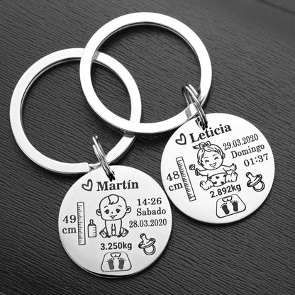 Keychain  Name Birth Weight Height