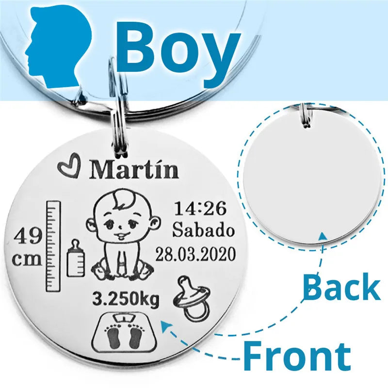 Keychain  Name Birth Weight Height
