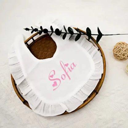 Name Embroidered  burp cloth