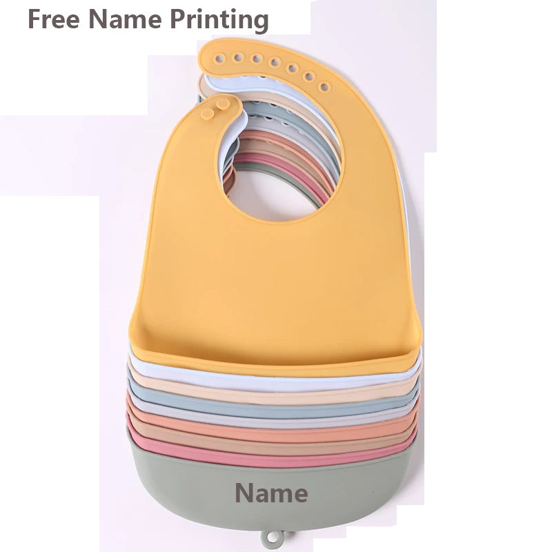 Silicone Bib for Kids Easy-Clean