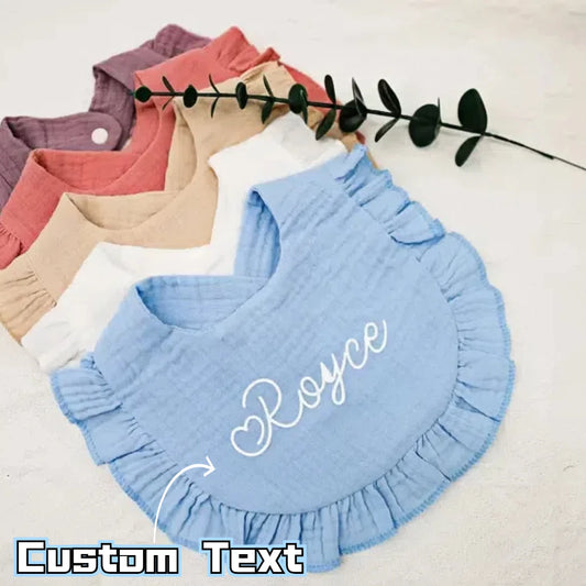 Name Embroidered  burp cloth