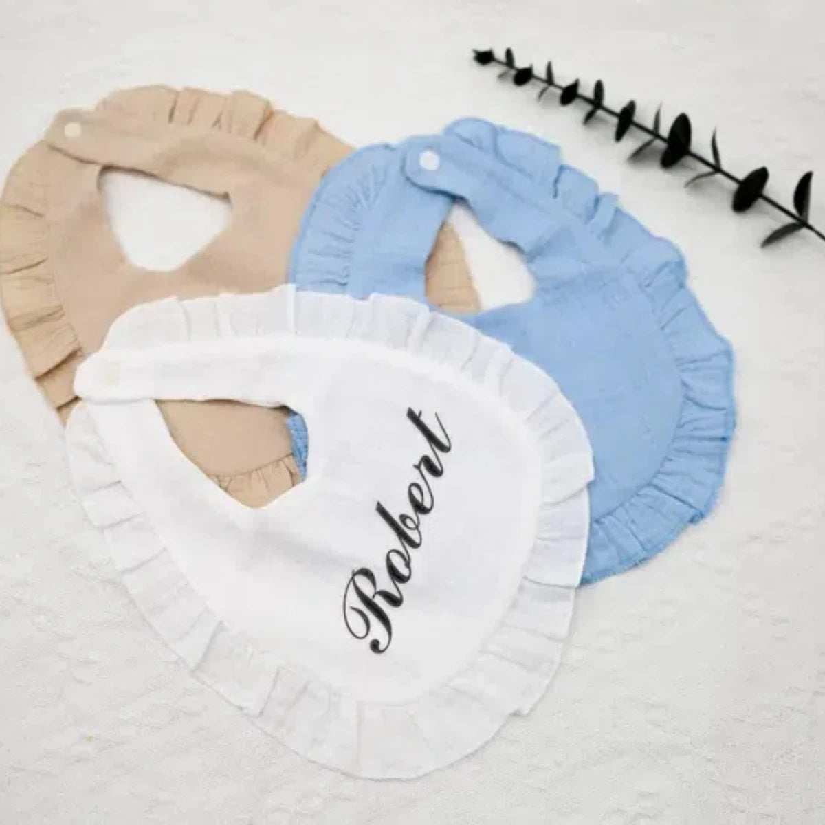 Name Embroidered  burp cloth