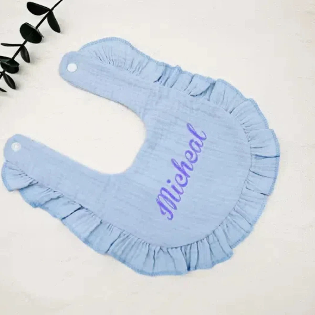 Name Embroidered  burp cloth