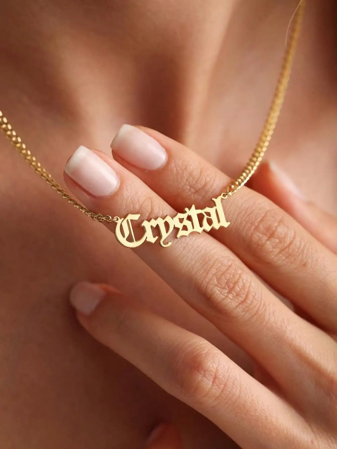 Personalised 18K Gold Necklace