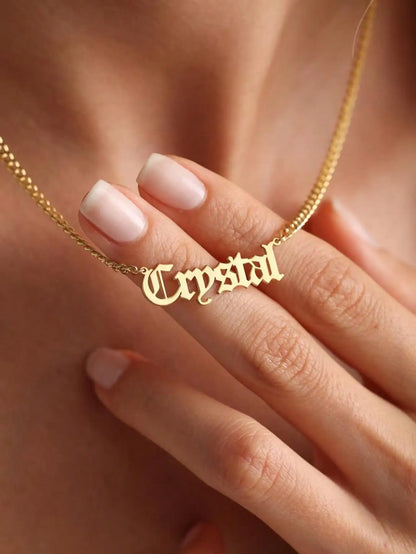 Personalised 18K Gold Necklace