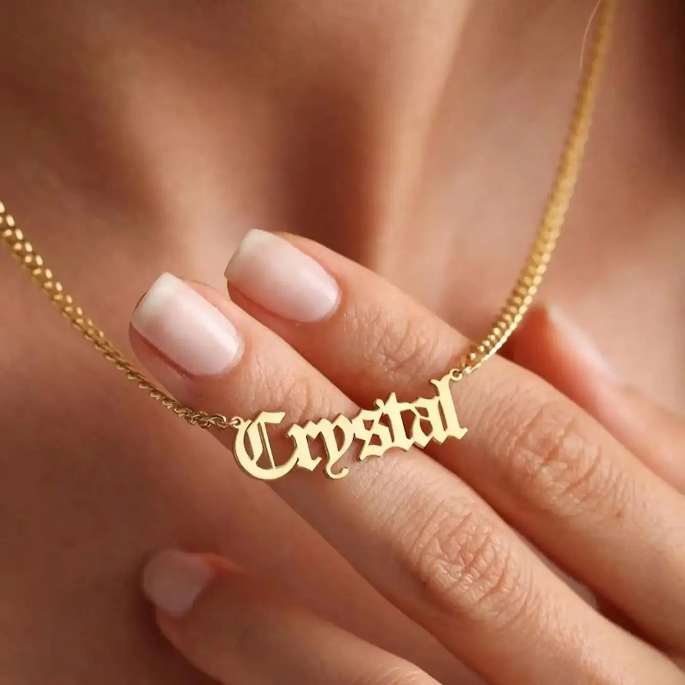 Personalised 18K Gold Necklace