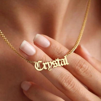 Personalised 18K Gold Necklace