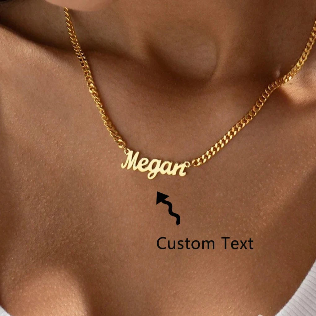 Personalised 18K Gold Necklace