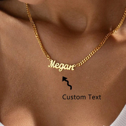 Personalised 18K Gold Necklace