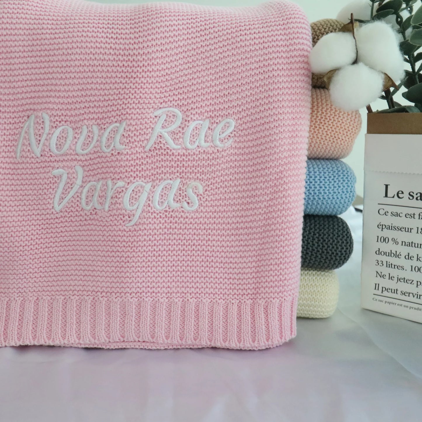 Cotton Knitted Blanket