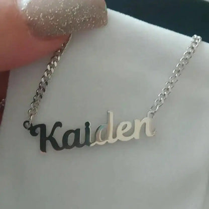 Personalised 18K Gold Necklace