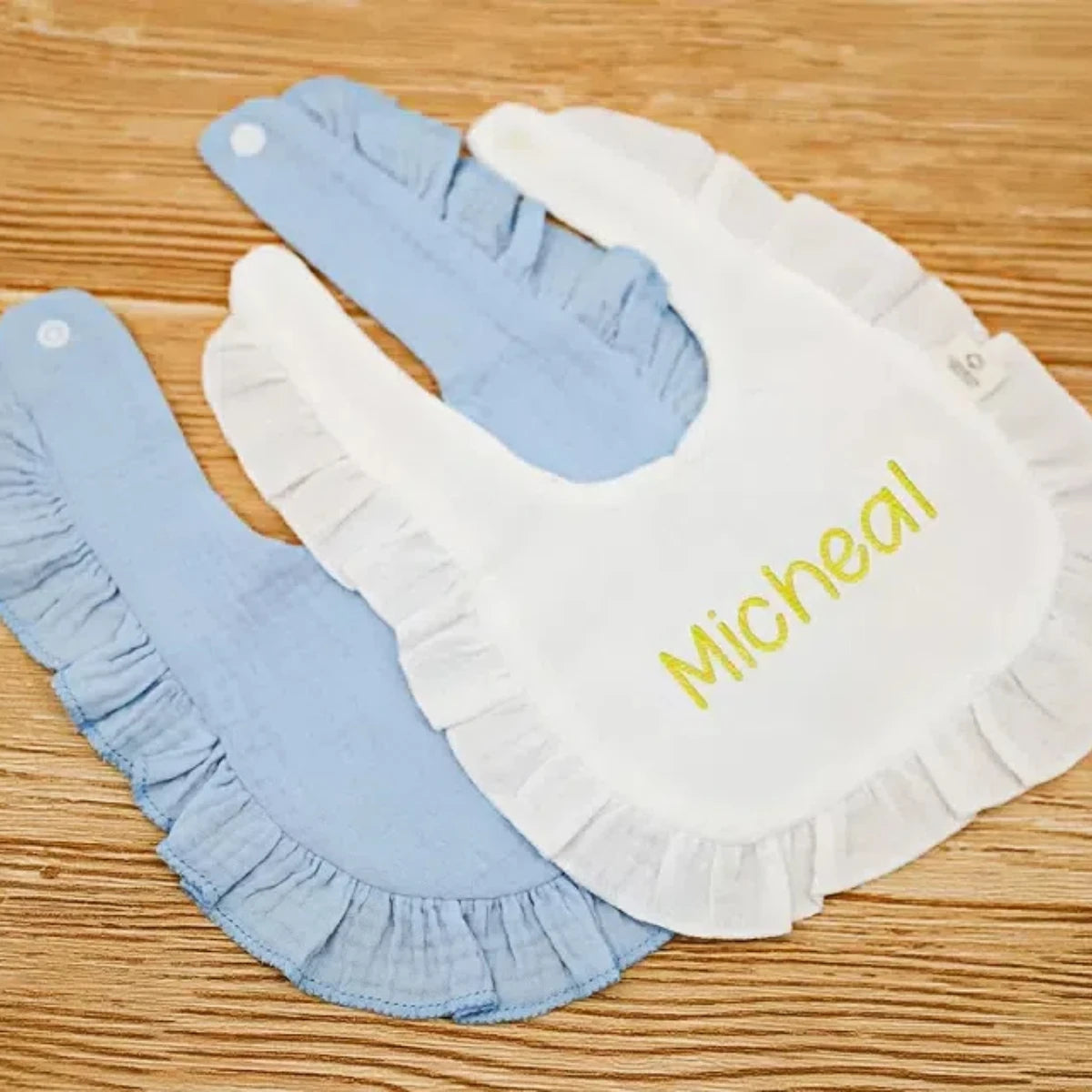 Name Embroidered  burp cloth